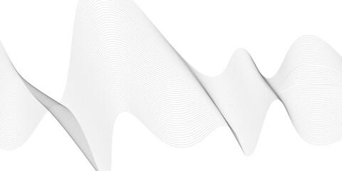 Abstract black lines wave curve motion on white background. Vector Illustration. Abstract line art vector. Hand drawn doodle line design for cover,poster, web, print and wall decoration.