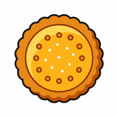 biscuit icon on white background	