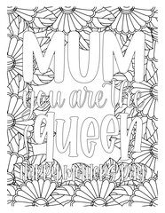 Mothers-Day-Quotes-Coloring Pages. hand drawn sketch alphabet