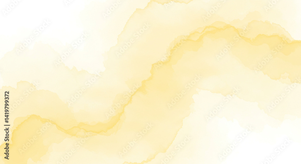 Wall mural abstract watercolor background with light yellow hues and subtle gradient variations visible now