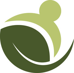 vector illustration of a green leaf