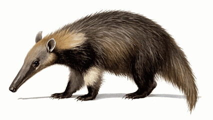 Anteater in fluid hues anteater isolated watercolor vector illustration svg 