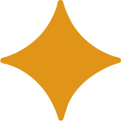 Obraz premium Hand drawn Yellow, gold, orange sparkles symbols cartoon