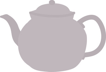 Teapot Fresh brewed teapot. Pour in a cup of tea. Ceramic kettle pattern consisting
