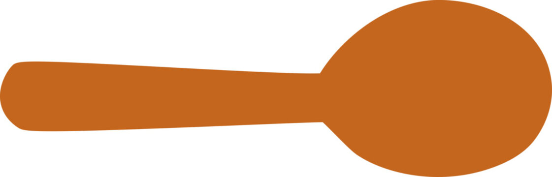 Hand drawn cute spoon tableware illustration