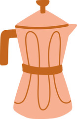 Italian coffee maker Drink Kettle Mocha Pot express Illustration Autumn Season