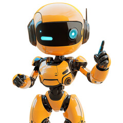 Playful Futuristic Robot: A Charming Blend of AI and Cartoon Art