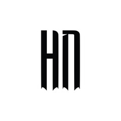 HN monogram logo design letter text name symbol monochrome logotype alphabet character simple logo