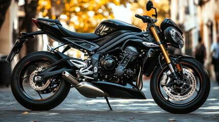 Triumph Street Triple RS: Black Beauty on City Streets