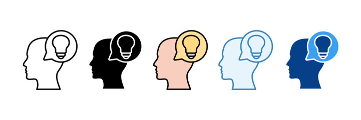 Brainstorming  Icon Set Multiple Style Collection