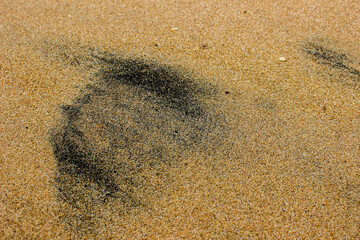 Beach sand mixed with a little iron sand