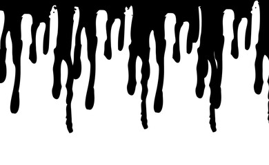 Abstract brush stock isolated on transparent PNG file
