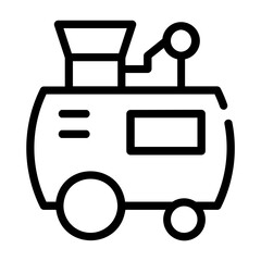 air compressor Line Icon