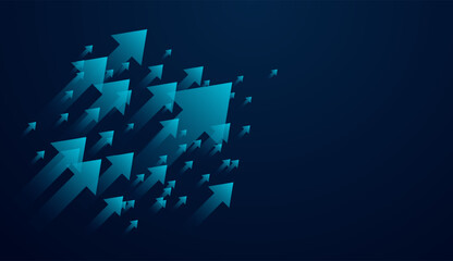 Group of arrow stands tallest, representing leadership, success, and standout performance amid collective advancement. vector illustration