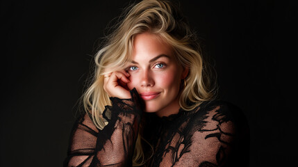 Fototapeta premium portrait of a plus size model