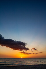 Sunsets Over Beaches, Palm Trees and Oceans