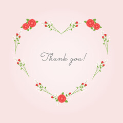 Mothers Day Flower card template