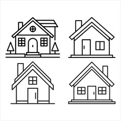 House icon, simple, minimalist vector