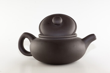 tea accessories isolated on white background