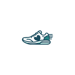 Love shoes icon vector