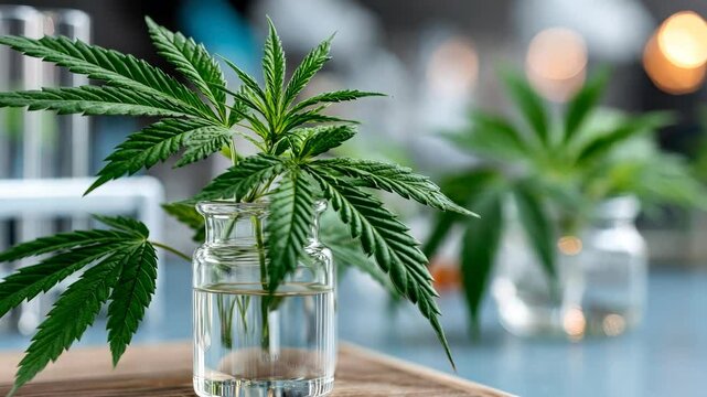Exploring the cultivation of cannabis in a laboratory setting with a focus on plant development and growth conditions