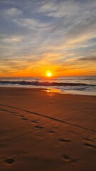 Coucher de soleil sur l'océan Atlantique (Presqu'île du Cap Ferret)	
