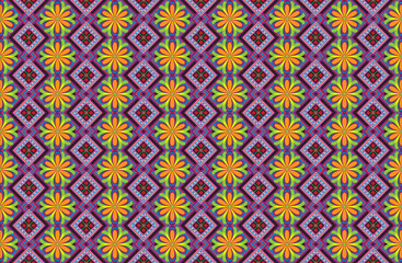 Seamless Textures with ethnic patterns. Navajo geometric abstract print. Decorative decoration with a rustic feel. The design is inspired by Native Americans.