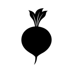 beet-vector-silhouette illustration