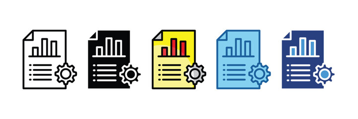 Management Reports  Icon Element For Design