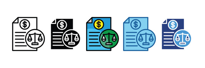 Balance Sheet  Icon Element For Design