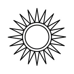 Simple Sun Icon Vector Illustration Of A Sunlight Symbol For Design And Decoration
