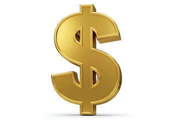 Golden dollar symbol