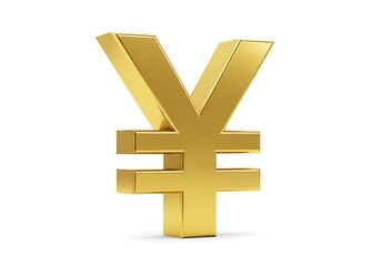 Obraz premium Golden yen symbol