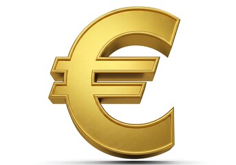 Gold euro symbol