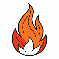 house in fire vector illustration