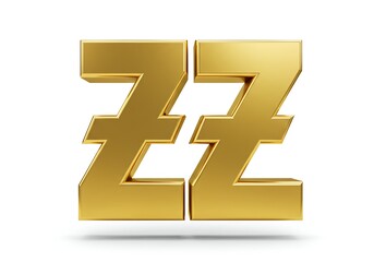 Obraz premium Gold ZZ symbol