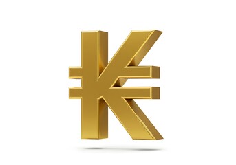 Obraz premium golden k symbol