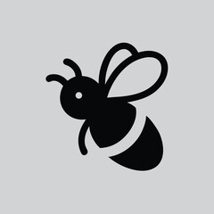Honey Bee Icon is Flying