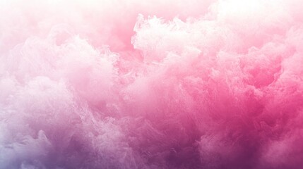 Fototapeta premium Dreamy Pink and White Cloudscape: A Serene Abstract Background