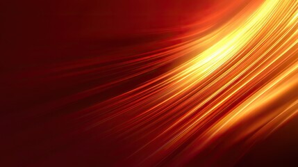 Obraz premium Red background, red gradient light has a glowing effect on the right side. High-resolution digital illustrations, sense and speed, enabling dynamic presentation design.