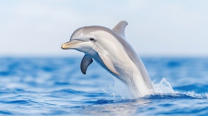 Naklejka premium Oceanic Dolphin Leaping