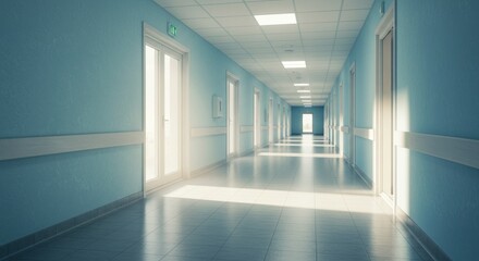 Fototapeta premium Hospital hallway, photo