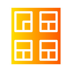 bookcase gradient icon