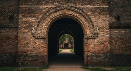 Fototapeta premium Ancient Brick Archway, Photo