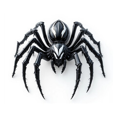 black 3D spider icon