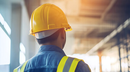 Construction supervisor inspecting scaffolding for safety. Featuring safety and assessment