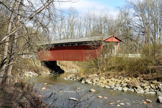 Everett Road Covered Bridge in the Cuyahoga Valley National Park