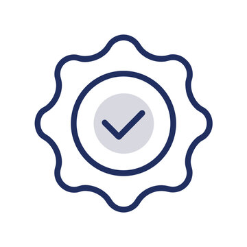 recommend clip art: verified badge with checkmark and money symbol line