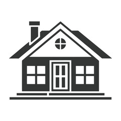 Minimalist House Graphic vector Illustration.