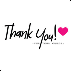 Thank You for Your Order. Elegant Thank You for Your Order Design with Stylish Graphics. Sophisticated Thank You for Your Purchase Image with Modern Elements. Chic Thank You for Your Order Graphic
